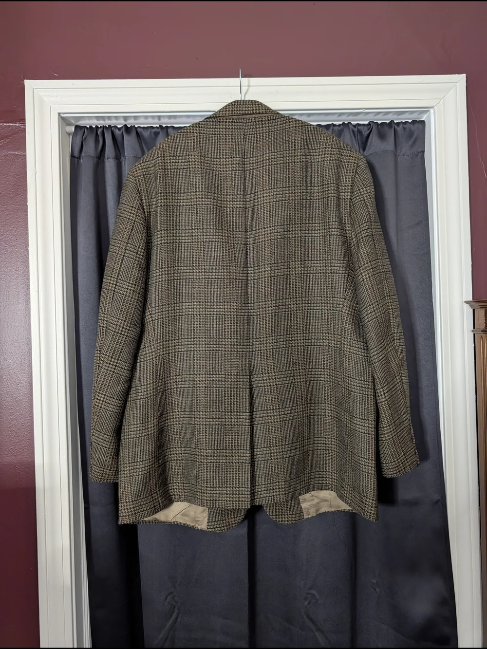 Brooks Brothers Vintage Made in USA Brown Plaid Tweed Sport Coat 43R